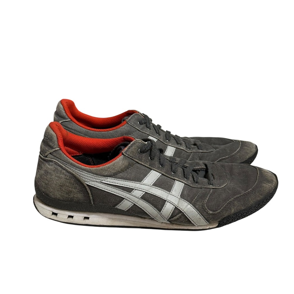 Onitsuka Tiger Ultimate 81 Grey Orange Denim Sneakers D729N Mens Size 10